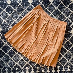 Blush pink pleated skirt